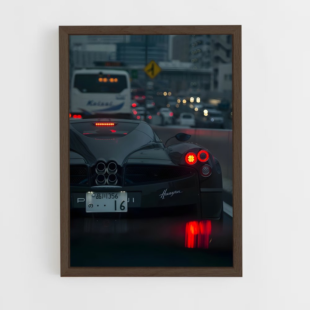 Poster Nuit Éclairante – affiche Koenigsegg (vue 5)